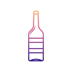 a bottle of wine nolan icon. Simple thin line, outline vector of BOTTLE icons for ui and ux, website or mobile application