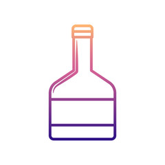 whiskey bottle nolan icon. Simple thin line, outline vector of BOTTLE icons for ui and ux, website or mobile application