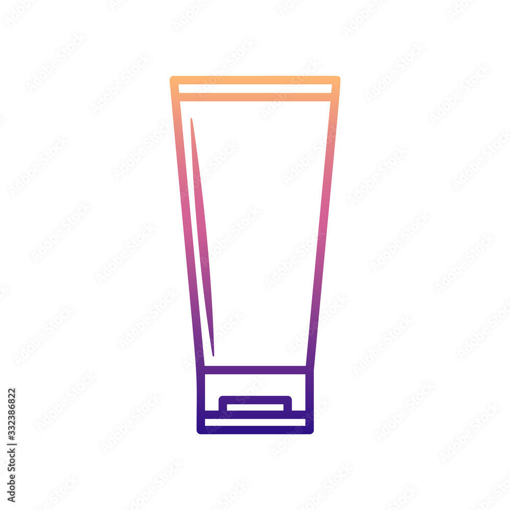 Poster a bottle of cream nolan icon. simple thin line, outline vector of bottle icons for ui and ux, websit