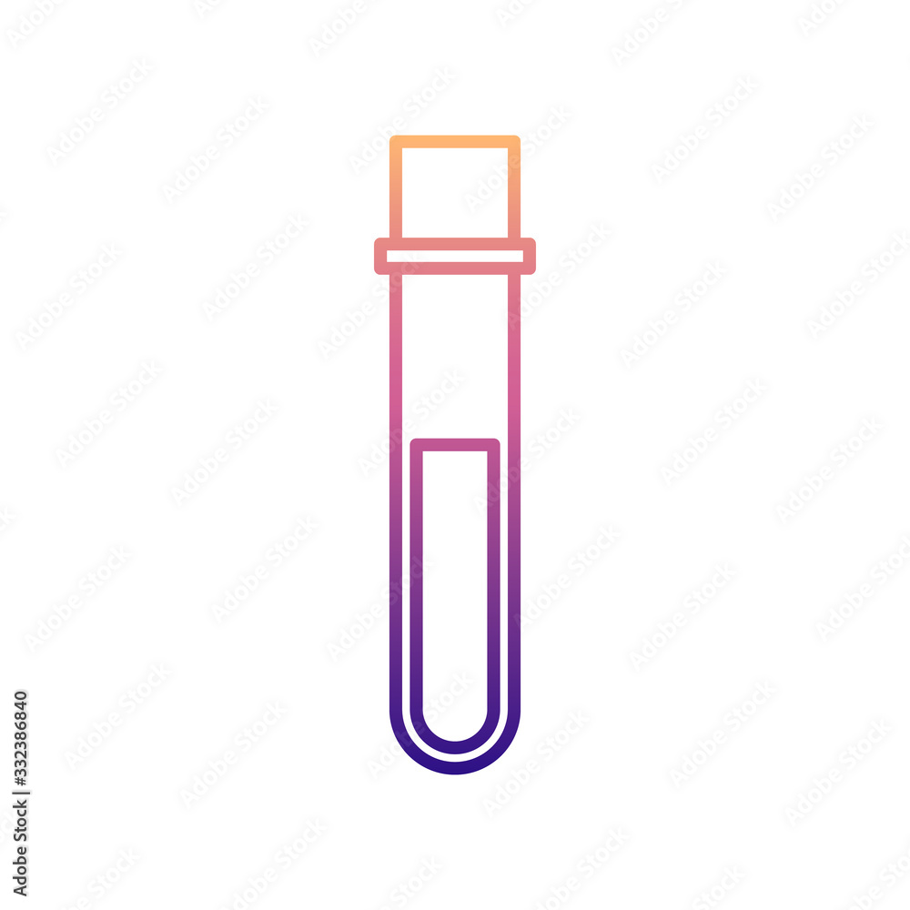 Poster test tube nolan icon. simple thin line, outline vector of bottle icons for ui and ux, website or mob