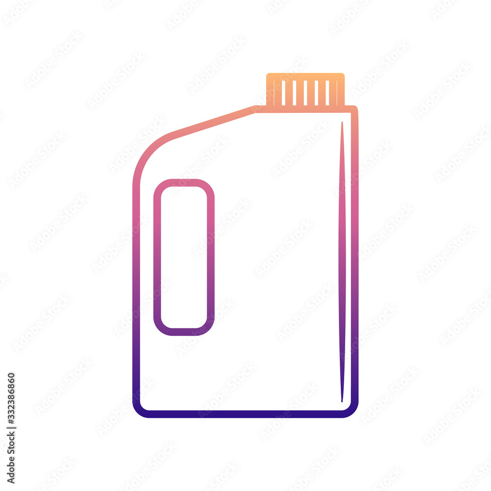Poster bottle of cleaning agent nolan icon. simple thin line, outline vector of bottle icons for ui and ux,