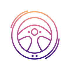 Obraz premium car helm nolan icon. Simple thin line, outline vector of Cars service and repair parts icons for ui and ux, website or mobile application