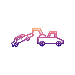 car in evacuator nolan icon. Simple thin line, outline vector of Cars service and repair parts icons for ui and ux, website or mobile application