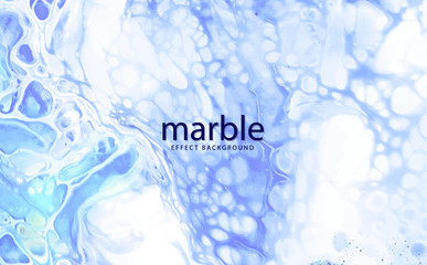 Decorative acrylic texture. Light blue and white colours. Beautiful abstract background. Marble. Modern creative artwork. Liquid ink on wet surface. Contemporary art.
