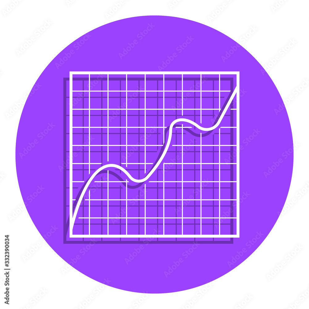 Poster diagram badge icon. simple glyph, flat vector of finance icons for ui and ux, website or mobile appl
