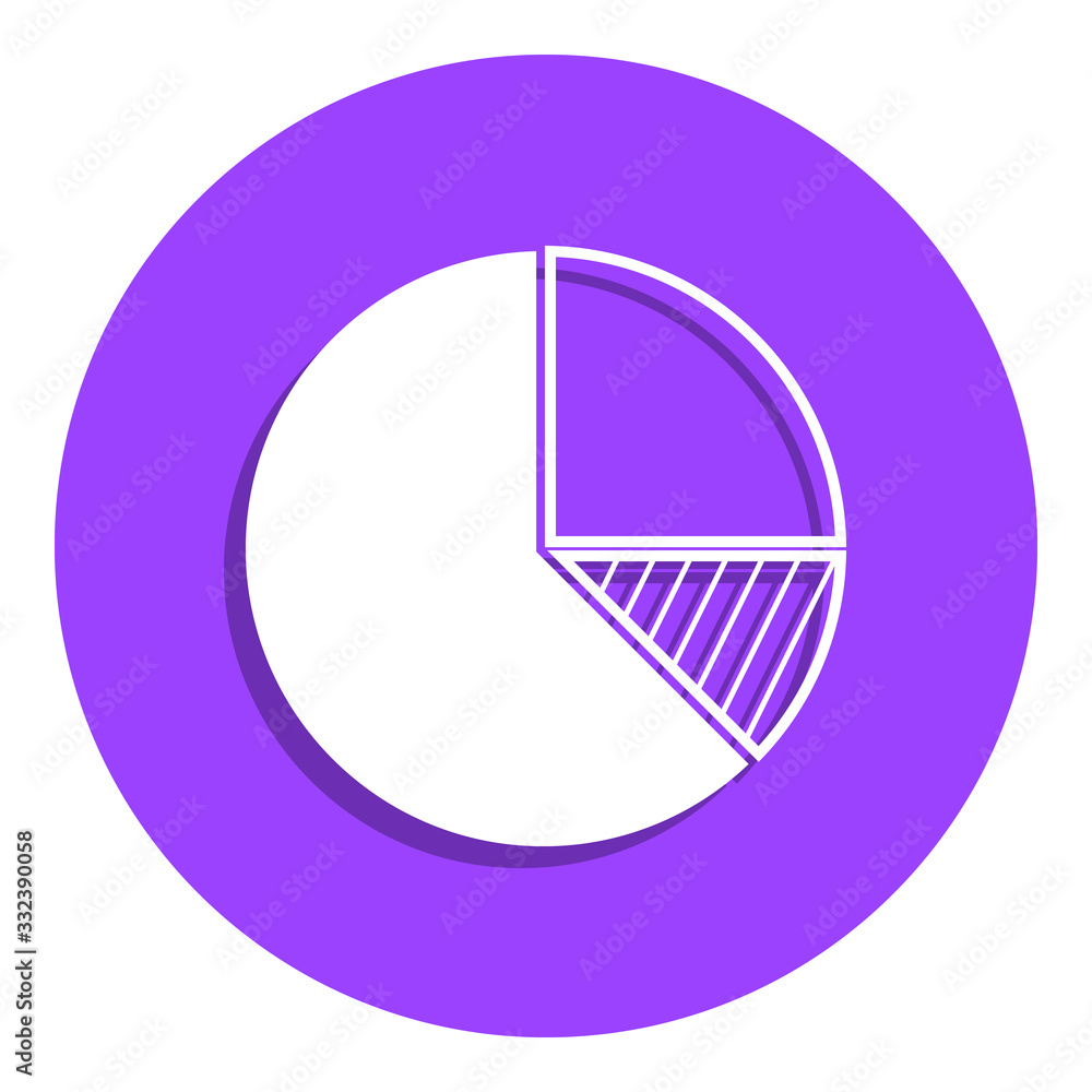 Poster diagram pie badge icon. simple glyph, flat vector of finance icons for ui and ux, website or mobile 