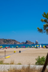Fototapeta premium Estartit beach in Girona, Catalonia, Spain.