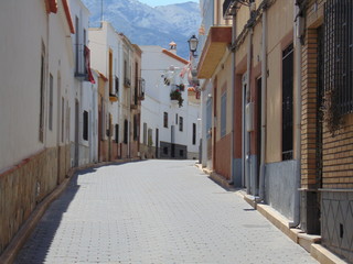 Calles del pueblo de Abla, situado en la Sierra De Almería.