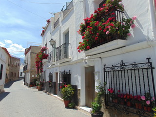 Calles del pueblo de Abla, situado en la Sierra De Almería.