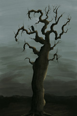 Illustration of a bare tree