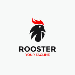 modern abstract rooster logo template © funpixel