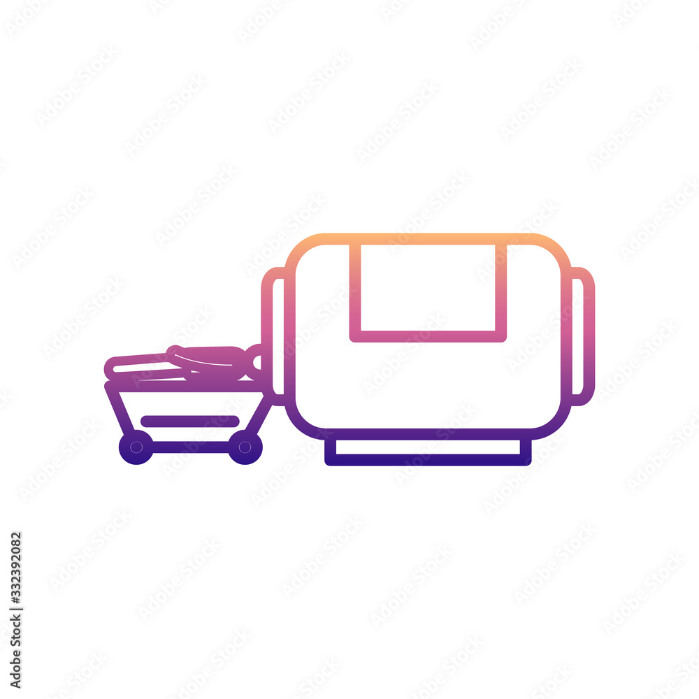 Poster tomography nolan icon. simple thin line, outline vector of hospital icons for ui and ux, website or 