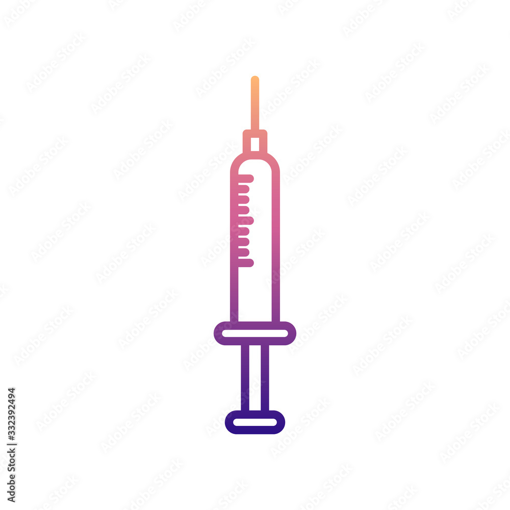 Aufkleber injection nolan icon. simple thin line, outline vector of hospital icons for ui and ux, website or m