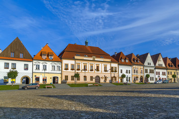 Central square, Bordejov, Slovakia