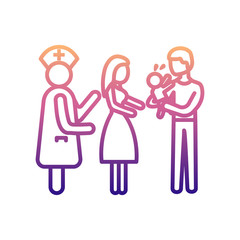 baby disease nolan icon. Simple thin line, outline vector of Hospital icons for ui and ux, website or mobile application