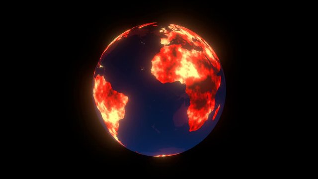 global warming earth concept video