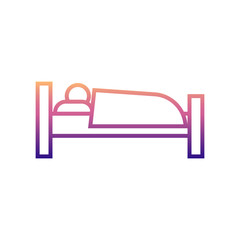 sleeper nolan icon. Simple thin line, outline vector of hotel icons for ui and ux, website or mobile application