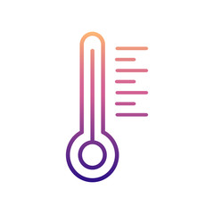 thermometer nolan icon. Simple thin line, outline vector of Measuring Instruments icons for ui and ux, website or mobile application