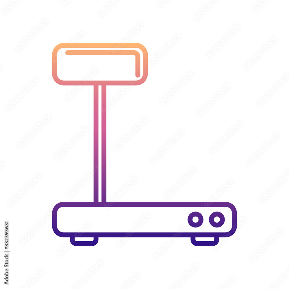Poster industrial scales nolan icon. simple thin line, outline vector of measuring instruments icons for ui