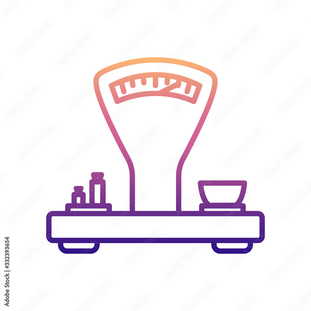 Poster vintage scales nolan icon. simple thin line, outline vector of measuring instruments icons for ui an