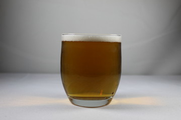 glass of beer isolated on white background