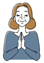 きれいで清潔感のある中高年女性