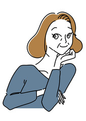 きれいで清潔感のある中高年女性