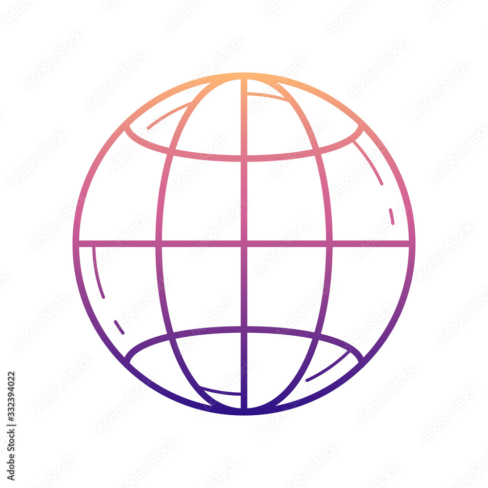 Poster planet earth nolan icon. simple thin line, outline vector of media icons for ui and ux, website or m