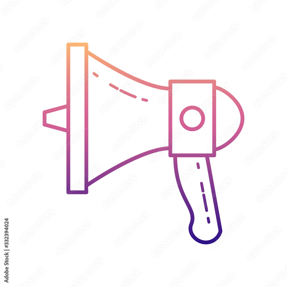 Poster megaphone nolan icon. simple thin line, outline vector of media icons for ui and ux, website or mobi