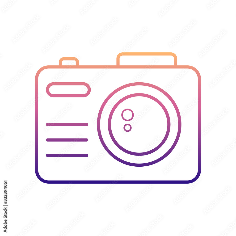 Poster camera nolan icon. simple thin line, outline vector of media icons for ui and ux, website or mobile 