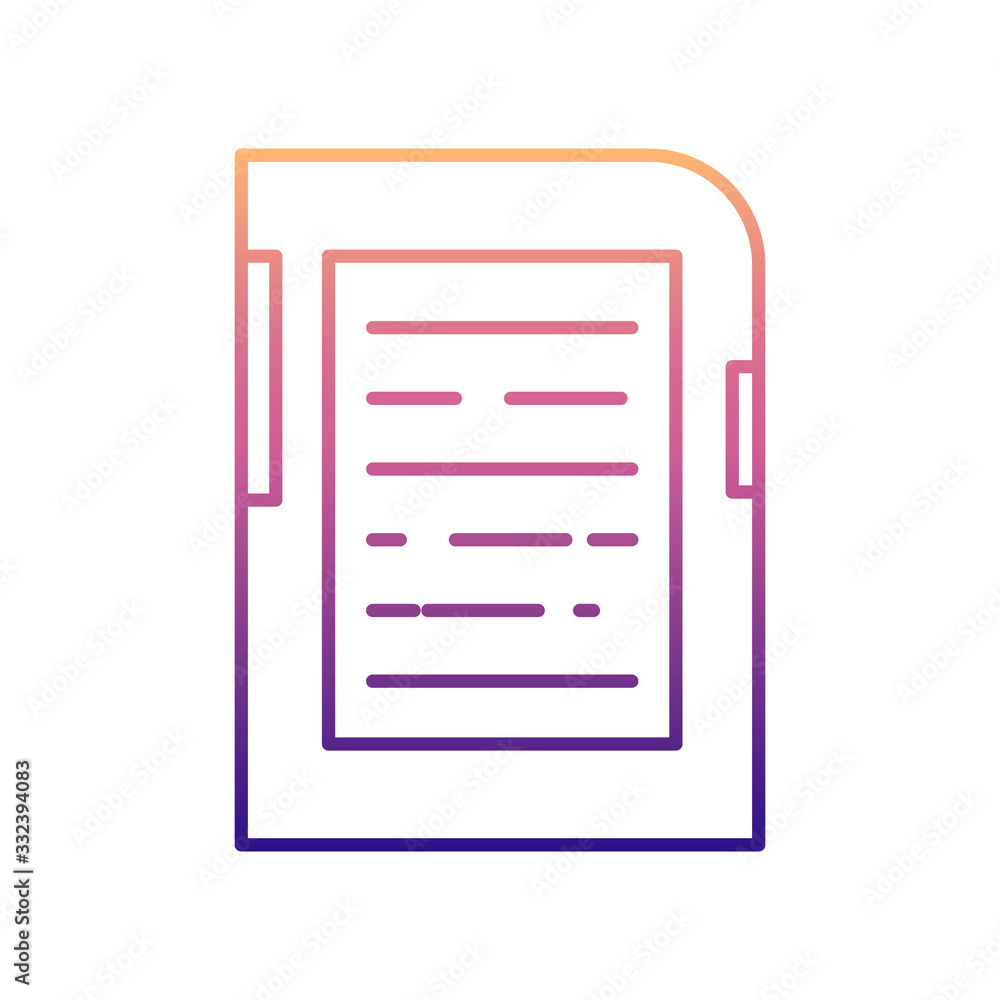 Poster ebook nolan icon. simple thin line, outline vector of media icons for ui and ux, website or mobile a