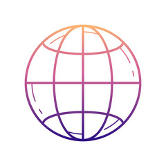 planet Earth nolan icon. Simple thin line, outline vector of Media icons for ui and ux, website or mobile application