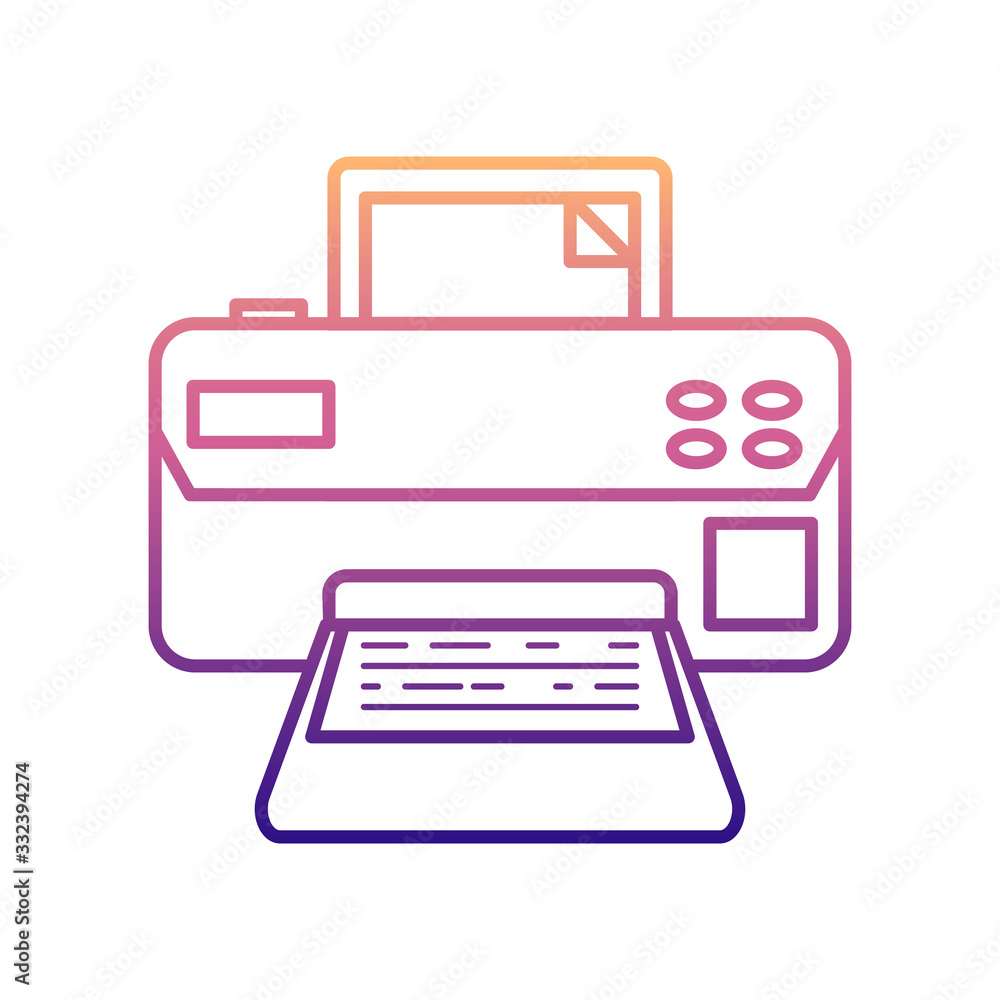 Poster printer nolan icon. simple thin line, outline vector of media icons for ui and ux, website or mobile