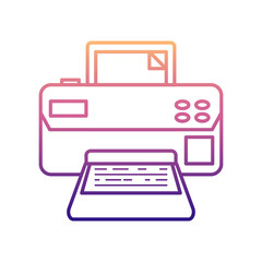 Printer nolan icon. Simple thin line, outline vector of Media icons for ui and ux, website or mobile application