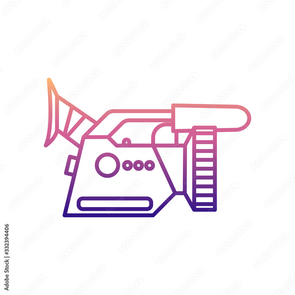 Poster professional camera nolan icon. simple thin line, outline vector of media icons for ui and ux, websi