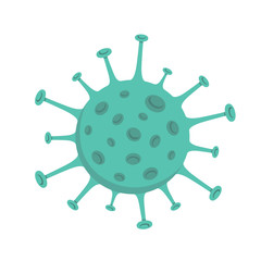 Korona wirus  - koncepcja mikrobiologii i wirusologii - renderowania 3d