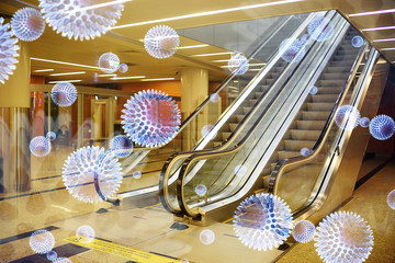 concept coronavirus flight ban airport deportation sick quarantine contamination danger