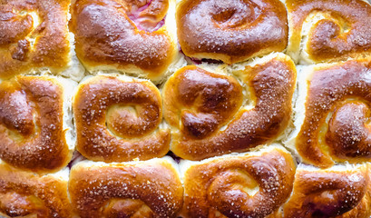 Homemade sweet buns.