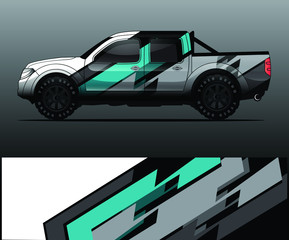 truck decal graphic wrap vector, abstract background