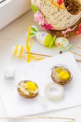 Easter background. Easter handmade