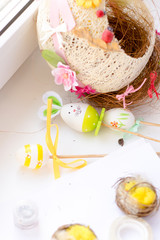 Easter background.  Easter handmade