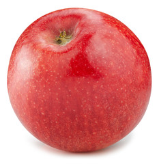 Fresh red apple fruit. Apple isolated on white background. Red apple Clipping Path.