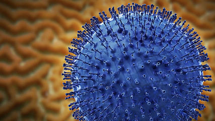 Coronavirus pathogen close up, the Covid-19 outbreak, Sars-CoV-2 virus pandemic