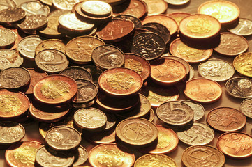Czech Koruna - coins of czech currency - europe money