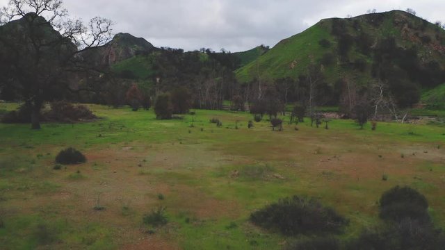Gliding Over Wasteland In Malibu Creek State National Park