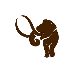 Mammott logo design vector template. Silhouette of Mammott design illustration