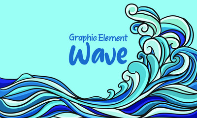 japan wave illustration 