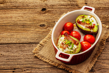 Sunny morning breakfast. Healthy food, ketogenic diet concept