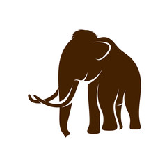 Mammott logo design vector template. Silhouette of Mammott design illustration