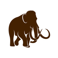 Mammott logo design vector template. Silhouette of Mammott design illustration